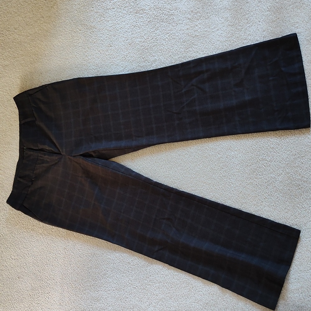Liz Claiborne wide leg plaid pants